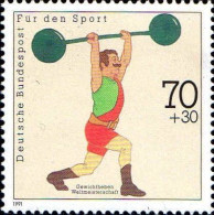 RFA Poste N** Yv:1331/1334 Für Den Sport Evènements Sportifs (Thème) - Halterofilia