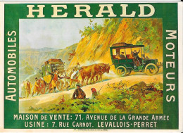 AUTOMOBILES - MOTEURS  HERALD Maison De Vente 7, Avenue De La Grande Armée LEVALLOIS-PERRET - Turismo