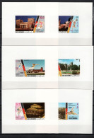 Ras Al Khaima 1972 Olympic Games Munich, Cycling, Wrestling, Athletics Etc. Set Of 6 S/s Imperf. White Background MNH - Summer 1972: Munich