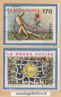 USATI ITALIA 1977 - Ref.0373 "LOTTA ALLA DROGA" Serie Di 2 Val. - - 1971-80: Used