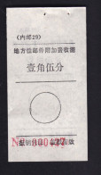 CHINA CHINE CINA MONGOLIA ADDED CHARGE LABEL (ACL) (内邮 29) 0.15 YUAN X 2 VARIETY - Andere & Zonder Classificatie