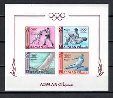 ARABIE DU SUD EST AJMAN BLOC  N° 2  NON DENTELE  NEUF SANS CHARNIERE  COTE  ? € JEUX OLYMPIQUES DE TOKYO - Ajman