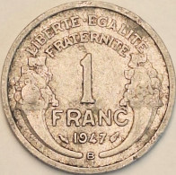 France - Franc 1947 B, KM# 885a.2 (#4094) - 1 Franc