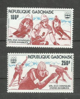 Gabon POSTE AERIENNE N°176, 177 Neufs** Cote 4.65€ - Gabón (1960-...)