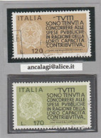 USATI ITALIA 1977 - Ref.0376B "DENUNCIA DEI REREDDITI" Serie Di 2 Val. - - 1971-80: Used