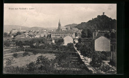 CPA Forbach /Lothr., Vue Générale Avec Le Jardin Et Bergen  - Forbach