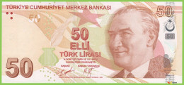 Voyo TURKEY 50 Lirasi 2009(2020) P225d B303d D023 UNC - Turquia