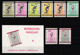 Paraguay 1111-1118 + Block 29 Postfrisch Olympia #GW917 - Paraguay