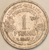 France - Franc 1948 B, KM# 885a.2 (#4095) - 1 Franc