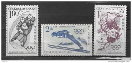 TCHECOSLOVAQUIE - N° 1315 à 1317**MNH - Winter 1964: Innsbruck