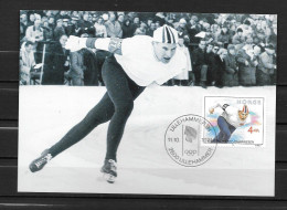 NORVEGE - FDC - 9c - Hiver 1994: Lillehammer