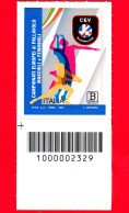 Nuovo - MNH - ITALIA - 2023 - Campionati Europei Di Pallavolo Maschile E Femminile – B Zona 1 - Barre 2329 - Barcodes