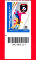 Nuovo - MNH - ITALIA - 2023 - Campionati Europei Di Pallavolo Maschile E Femminile – B Zona 1 - Barre 2329 - Code-barres