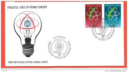 1977 - 70 / 71 - Utilisation De L'energie Atomique à Des Fins  - 6 - FDC