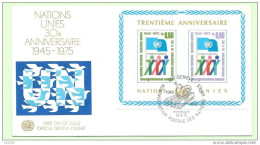 1975 - BF 1 - 30 Ans Des Nations-Unis  - 3 - FDC