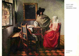 Art - Peinture - Johannes Vermeer - Lady And Cavalier Drinking Wine - Carte Neuve - CPM - Voir Scans Recto-Verso - Malerei & Gemälde