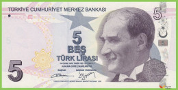 Voyo TURKEY 5 Lirasi 2009(2013) P222b B306a B034 UNC - Turquia