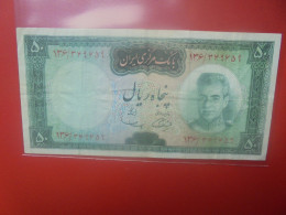 IRAN 50 RIALS 1969-71 Circuler (B.33) - Irán