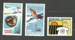 Gabon POSTE AERIENNE N°226 à 228 Neufs** Cote 4.10€ - Gabón (1960-...)