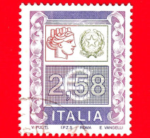 ITALIA - Usato - 2002 - Alti Valori Ordinari - Serie Ordinaria - Ornamenti E Italia Turrita  - 2,58 - 2001-10: Usati