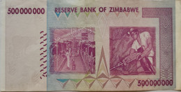 Banconota Da 500 Milioni - Simbabwe