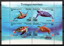 Cuba 2020 / Reptiles Turtles MNH Tortugas Schildkröten Tortues / Hq75  C4-22 - Tortues