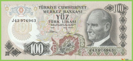 Voyo TURKEY 100 Lirasi L1970/1983 P189c B266d J43 UNC V - Turchia