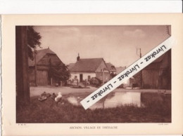 Archon, Village De Thiérache (Aisne), Photo Sépia Extraite D'un Livre Paru En 1933 - Non Classés