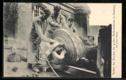 AK Hamburg-Neustadt, Die Grosse Glocke Der Abgebrannten Michaeliskirche 1906  - Catastrofi
