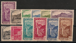 REUNION - 1939-40 - N°YT. 163 à 174 - Série Complète - Neuf Luxe ** / MNH / Postfrisch - Nuevos