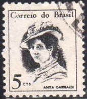 Brésil Poste Obl Yv: 818 Mi:1131 Anita Garibaldi (cachet Rond) (Thème) - Donne Celebri