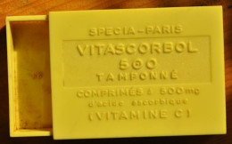 Ancienne Boite En Plastique Pastilles VITASCORBOL 500 - Vitamines C - SPECIA PARIS - Boîtes