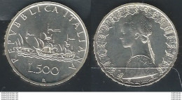 1991 Italia Lire 500 Caravelle Argento FDC - Autres & Non Classés