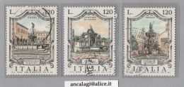 USATI ITALIA 1977 - Ref.0382 "FONTANE D'ITALIA" Serie Di 3 Val. - - 1971-80: Used