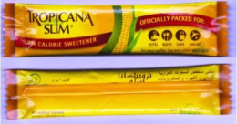 Stick De Sucre " TROPICANA SLIM " SUGAR - DUBAI Emirats Arabes Unis (scann Recto-verso) [S128]_Di201 - Sucres