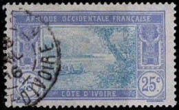 Côte D'Ivoire Poste Obl Yv: 48 Mi:48 Lagune Ebrié (TB Cachet Rond) - Gebraucht