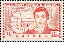 Guinée Poste N** Yv:148 Mi:162 René Caillié (G.trop.) - Ungebraucht