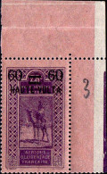 Hte-Volta Poste N** Yv:21 Mi:25 Méhariste Targui Coin D.feuille - Unused Stamps