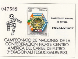 HONDURAS Block 44,unused - 1990 – Italia