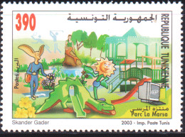 2003-Tunisie / Y&T 1485 - Les Parcs En Tunisie Faune ; Parc La Marsa  1V / MNH***** - Tunisia (1956-...)