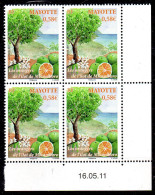 Mayotte Coin Daté YT 252 Arbre Tree Orangers Orange Tree - Neufs