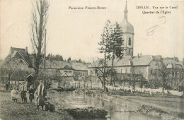 90* DELLE  Vue Sur Le Canal - Eglise      RL28,1848 - Delle