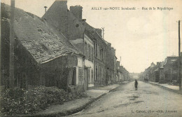 80* AILLY S/NOYE  Bombarde - Rue De La Republique - WW1   RL31,0492 - Ailly Sur Noye