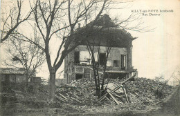 80* AILLY S/NOYE  Bombarde - Rue Damour - Ruines WW1  RL31,0489 - Ailly Sur Noye