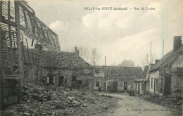 80* AILLY S/NOYE  Bombarde - Rue De Corbie WW1   RL31,0482 - Ailly Sur Noye