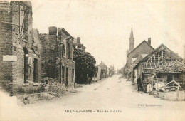 80* AILLY S/NOYE  Rue De La Gare - Ruines - WW1   RL31,0478 - Ailly Sur Noye