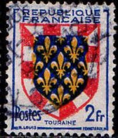 France Poste Obl Yv: 902 Mi:920 Armoiries De Touraine (cachet Rond) (Thème) - Stamps