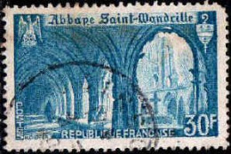 France Poste Obl Yv: 888 Mi:906 Abbaye De St-Wandrille (Dents Courtes) (Thème) - Abdijen En Kloosters