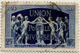 France Poste Obl Yv: 852 Mi:870 75.Anniversaire De L'UPU (cachet Rond) Dents Courtes Voir Scan - Used Stamps