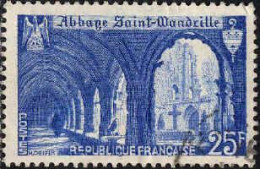 France Poste Obl Yv: 842 Mi:858 Abbaye De St-Wandrille (cachet Rond) (Thème) - Klöster